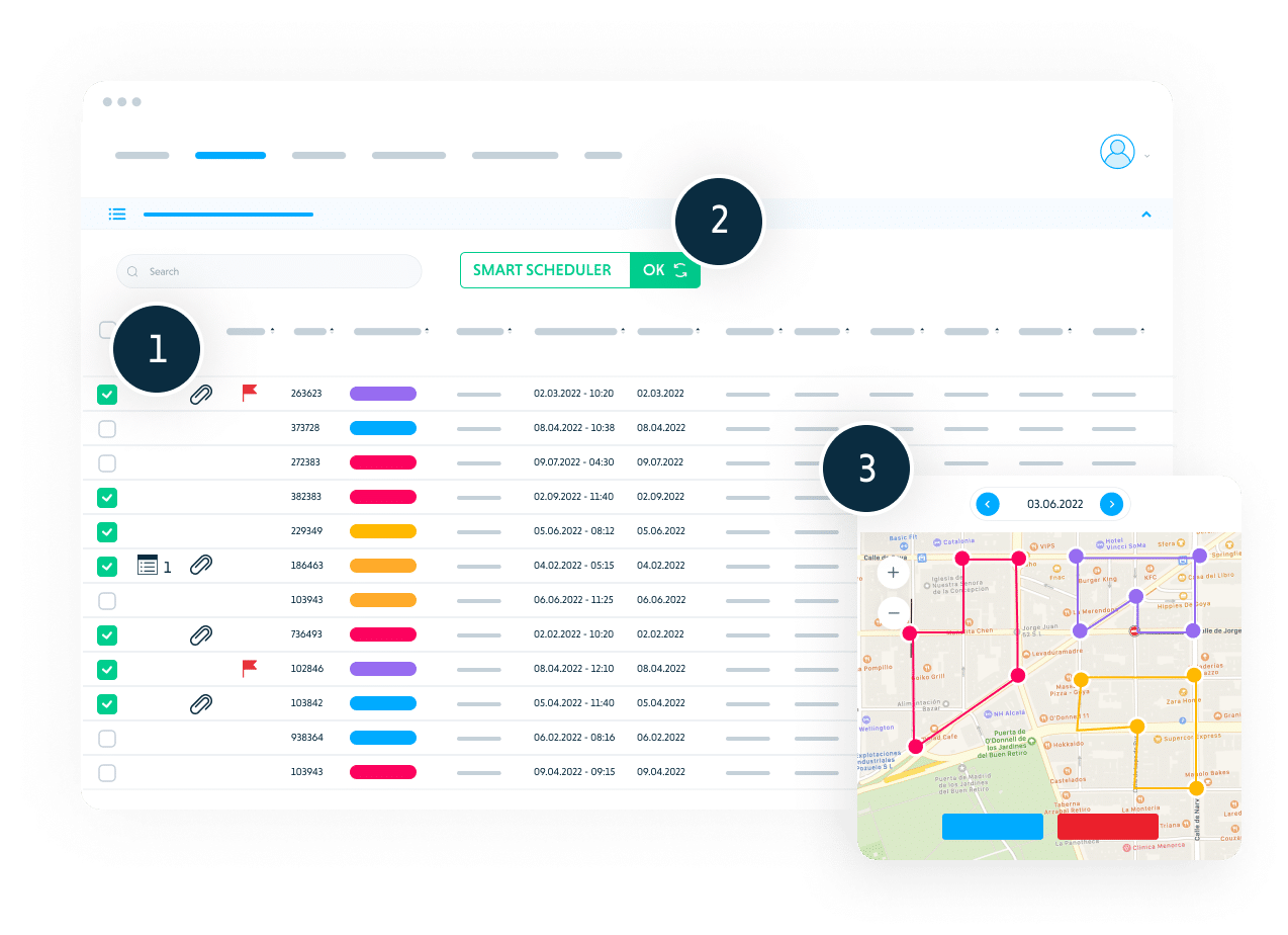 Optimización de las rutas